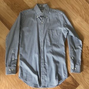 Peter Millar Dress Shirt Blue/White Size S